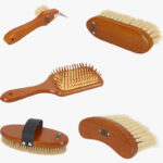 Verzamelafbeelding Borstelset QHP Royal Donkerbruin