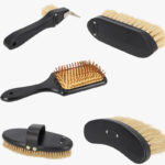 Borstelset QHP Royal Zwart verzamelfoto