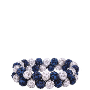 QHP knotband Glossy wit/navy