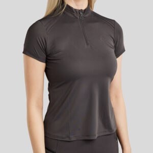 Shirt Montar MoPearl Pintuck Slate Grey voorzijde