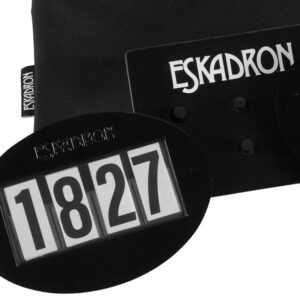 Startnummer set Eskadron compleet zwart