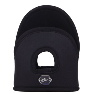 Stijgbeugel hoesjes QHP neopreen zwart voorzijde