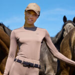 Lifestyle afbeelding Trainingsshirt Kingsland KLLea Brown Iron