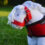 Close up Crafty Ponies veulenhalster rood