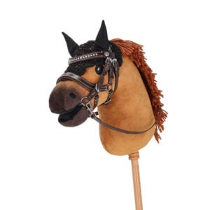 Filet à oreilles QHP Hobby Horse Jump Noir