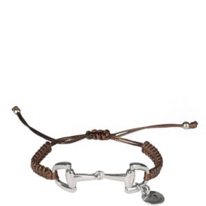 Horka Geflochtenes Armband Bit Braun/Silber
