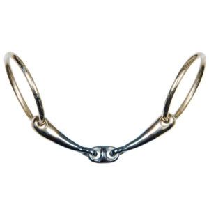 Harry's Horse Watertrens Dubbel Gebroken Sweet Iron 14 mm Blauw/Zilver