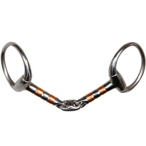 Harry's Horse Dubbel Gebroken Bustrens Met Koperen Rollers .