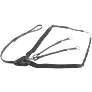 Harry's Horse Elastisch Voortuig Zwart/Nikkel