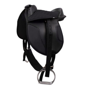 Zwart QHP shetlander zadel