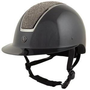 Casque d'équitation BR Omega Glamorous Glossy Black/Gunmetal