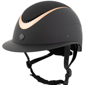 BR Rijhelm Theta Plus Painted Glitter Zwart/Rosegoud