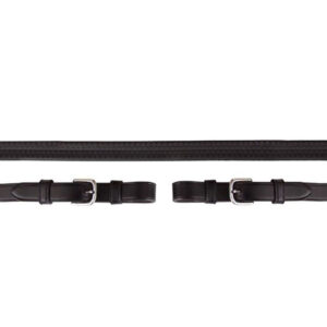 Rênes BR Eventa Pro Grip boucle ronde noir argent