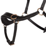Noseband detail bridle QHP bitless Anatomical black