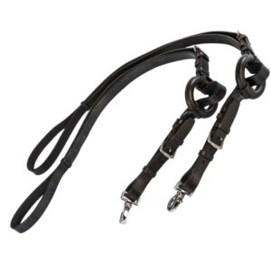 Dobert bijzetteugels Farmer zwart