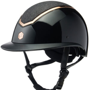 EQX Kylo Sparkly Wide Peak Black Gloss/Rose Gold