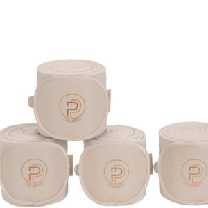 Fleece bandages Eskadron Faux Leather Tan Taupe