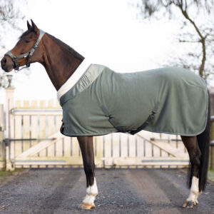 Fleecedeken QHP Gloss Olijf