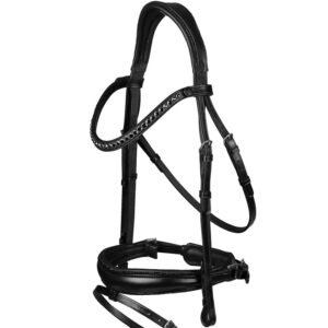 Horka Hoofdstel Gatsby zwart/zilver