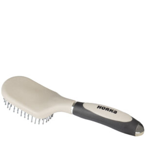 Horka Staart En Manenborstel Soft Grip Beige/Zwart