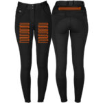 Éléments chauffants détaillés du pantalon d'équitation chauffant Horka Blizzard
