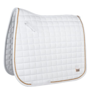 Horka Zadeldek Deluxe wit/rosegoud dressuur