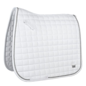 Horka Zadeldek Deluxe wit/zilver dressuur