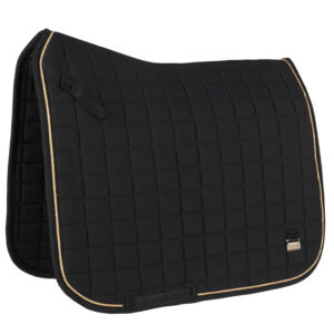 Horka Zadeldek Deluxe zwart/rosegoud dressuur