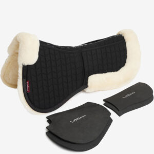 LeMieux Half Pad Merino ProSorb Zwart/Naturel