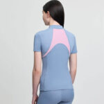 Achterkant LeMieux Mia Mesh Base Layer Junior Powder Blue