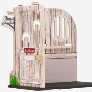 Ensemble d'écurie pour poneys LeMieux Toy en bois avec vue dégagée