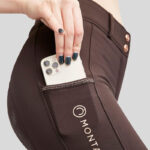 Montar-Reithose mit Strass-Detail, MoMaddie, Braun/Roségold