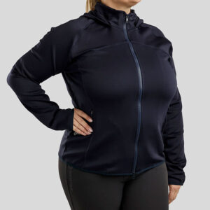 Gilet Montar Liza Curve bleu marine foncé devant