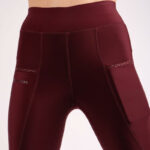 Legging d'équitation Montar Linnea Prune devant