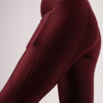 Vue de côté leggings Montar Linnea Prune