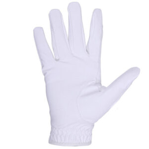 Riding gloves QHP Glitz white top