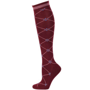 Paardrijsokken Harry's Horse Hollersbach Maroon-Banner