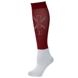 Paardrijsokken OXER Burgundy Rood