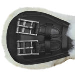 Detail girth cover Wave Passier Blue natural