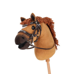 QHP Steckenpferd-Dolly-Zaumzeug Dunkelbraun