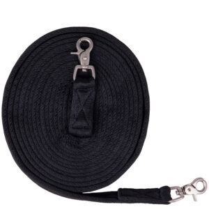 QHP lange teugel zwart