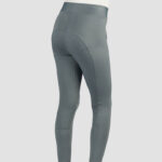Back of Red Horse Riding Leggings Khloe Full Grip Kids gray