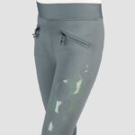 Star print Red Horse Riding Leggings Khloe Full Grip Kids gray