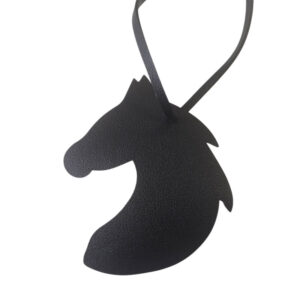 Pendentif de sac Tête de cheval Noir
