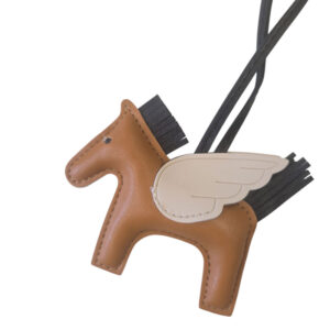 Bijou de sac Pégase marron/beige