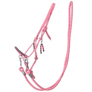 Touwhalster set QHP Liberty flamingo pink