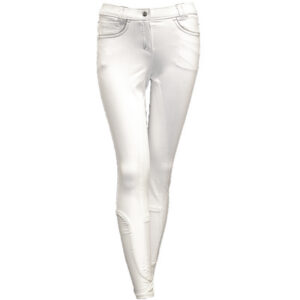 QHP Rijbroek Claire Kunstleder Zitvlak Wit