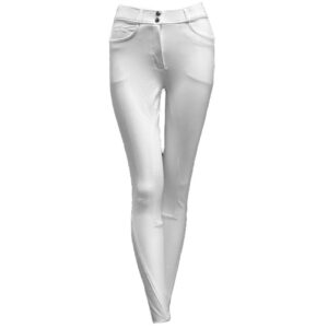 Montar Rijbroek Hoge Band Siliconen Zitvlak Wit