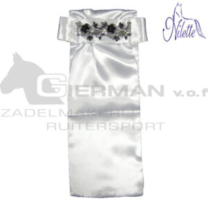 Nilette Plastron Paillette Zwart/Wit