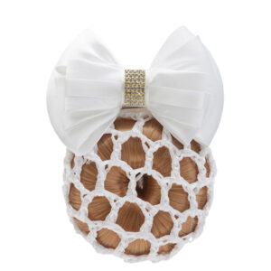 Horka Hair Bow With Clip Glitter White
